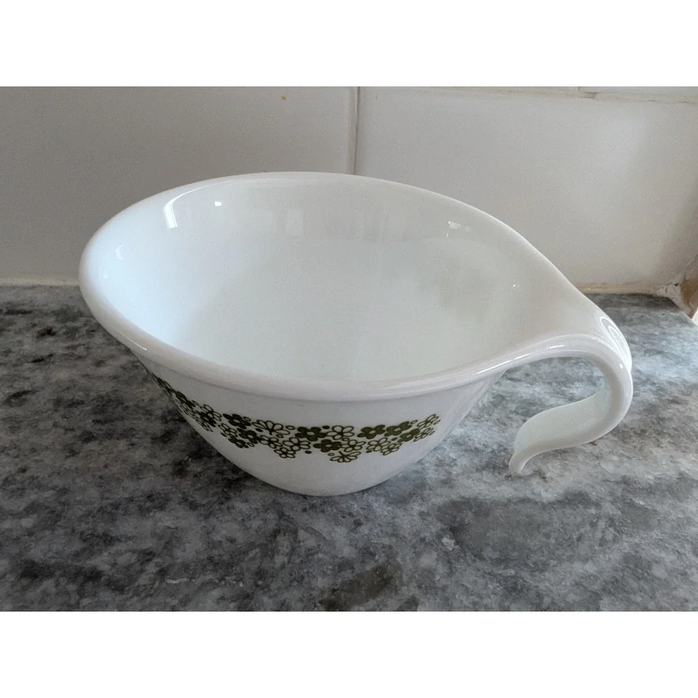Vintage Corelle Spring Blossom Crazy Daisy Cup‎ and Saucer Hook Handle Set